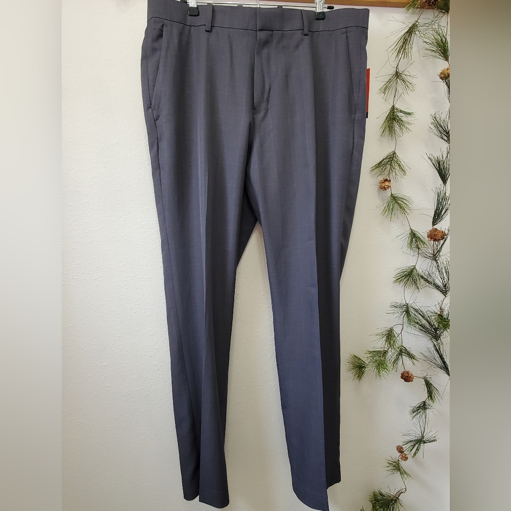 Perry Ellis FORMAL Portfolio Modern Fit Charcoal Performance Dress Pants NWT - Picture 7 of 9